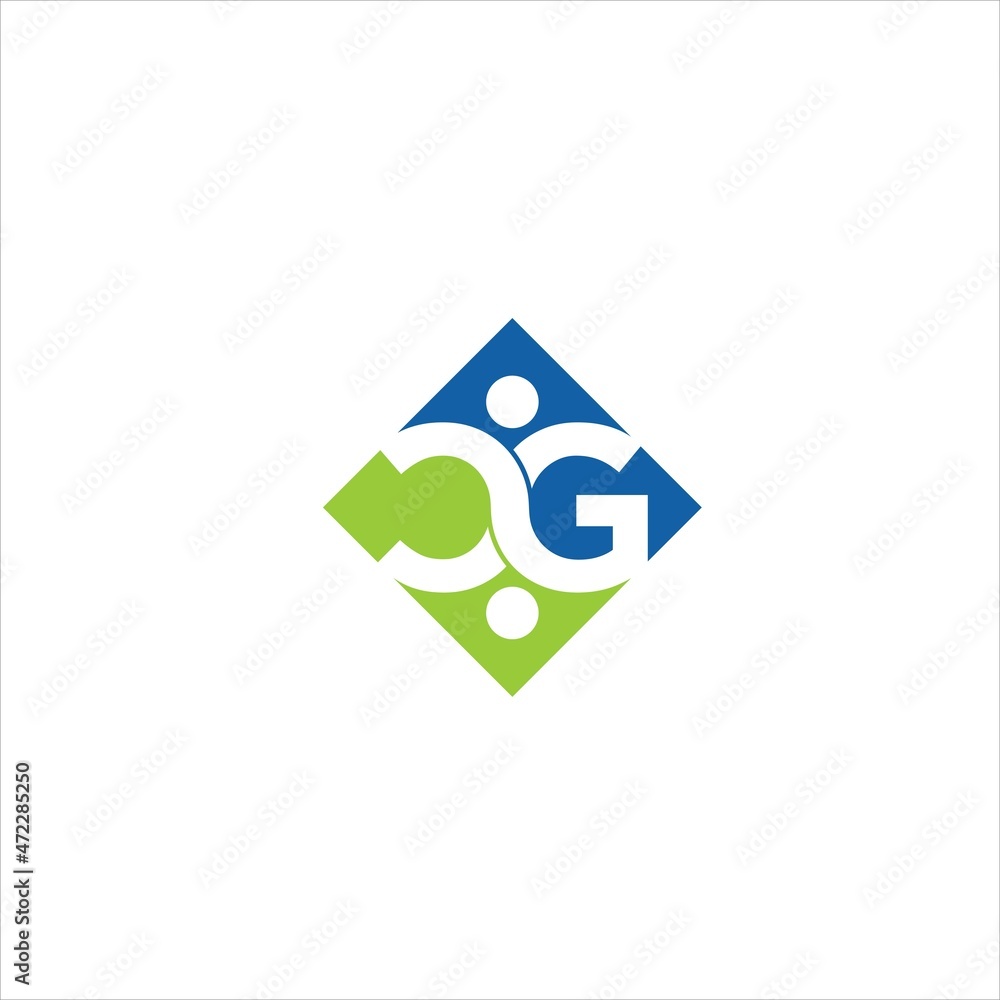 initials c g logo vector template people initials c g logo vector template people