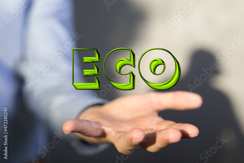 Eco inscription word on the background