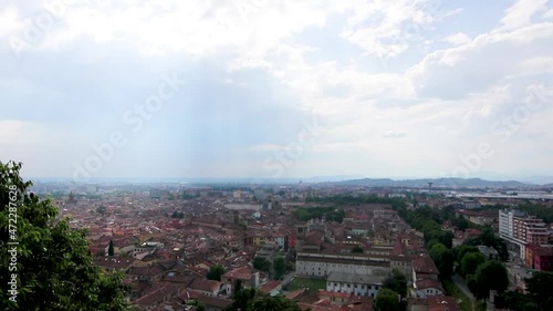 Panorama of Brescia seen from the castle