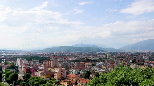 Panorama of Brescia seen from the castle