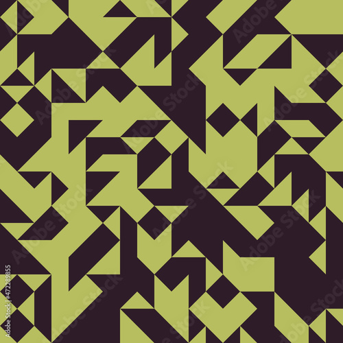 Abstract Geometric Pattern generative computational art illustration