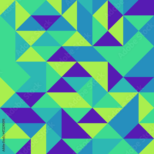 Abstract Geometric Pattern generative computational art illustration