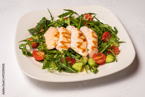 salad with chicken