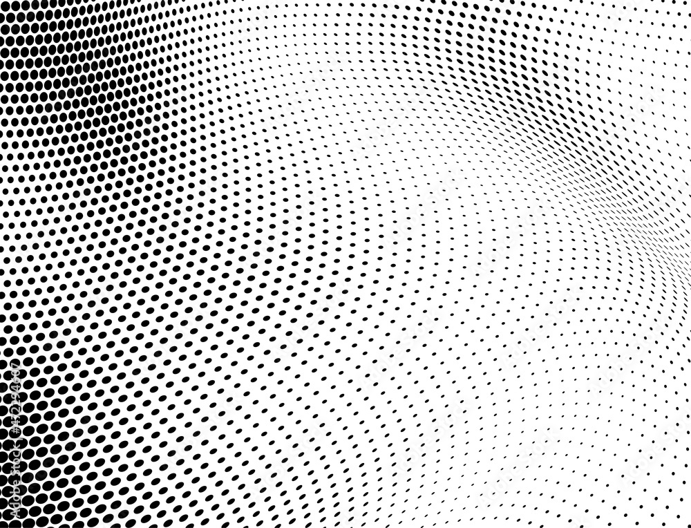Abstract halftone texture wave monochrome Abstract halftone texture wave monochrome