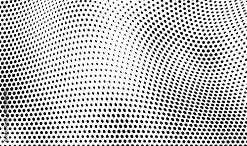 Abstract black and white halftone texture