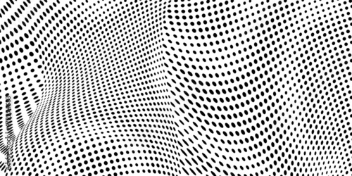 The halftone texture is monochrome. Vector chaotic background
