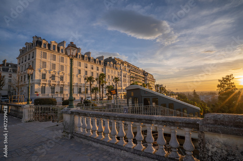 City of Pau and its funiculaire, Boulevard des Pyrénées photo