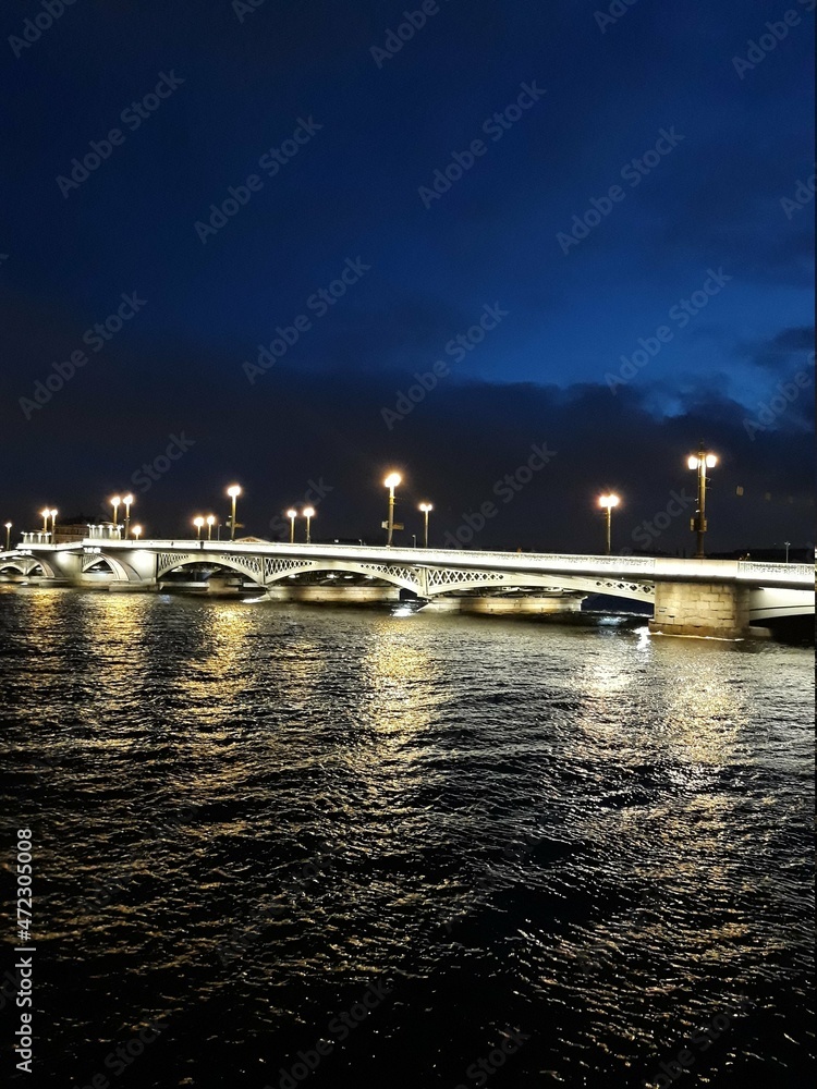 night view of the river