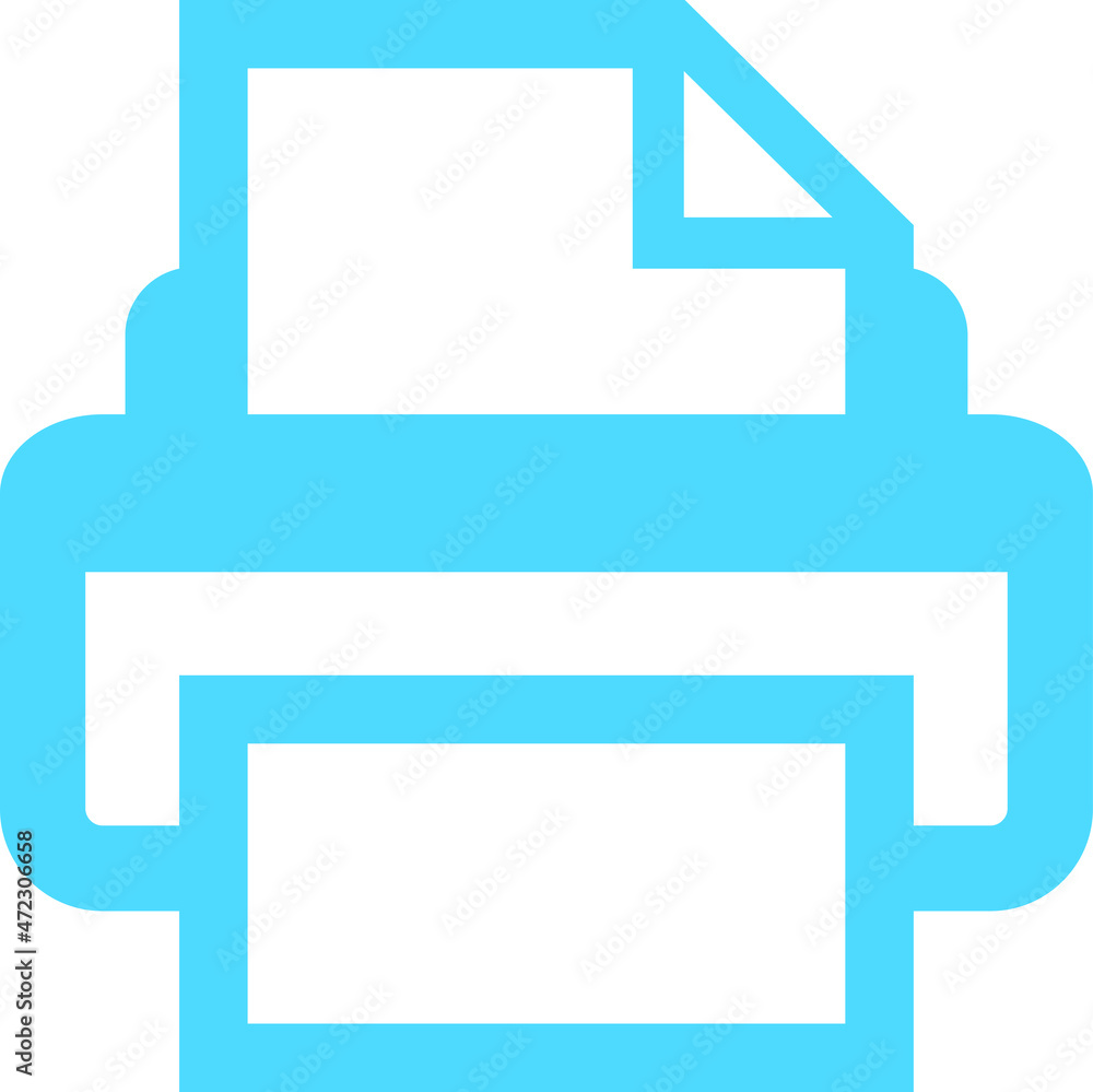 Vector print button for mobile sites Vector print button for mobile sites
