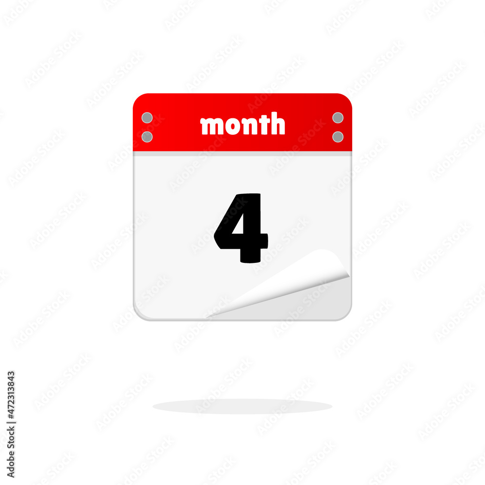 Vector illustration of detailed beautiful calendar icon Vector illustration of detailed beautiful calendar icon