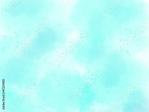 Sky blue digital watercolor background