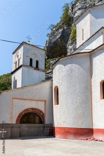 Medieval Gornjak Monastery near town of Petrovac, Serbia photo