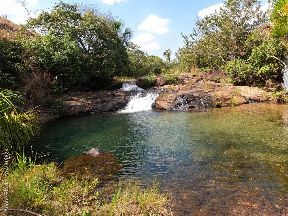 Obraz premium waterfall in the forest