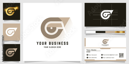 Letter G or like eye monogram logo