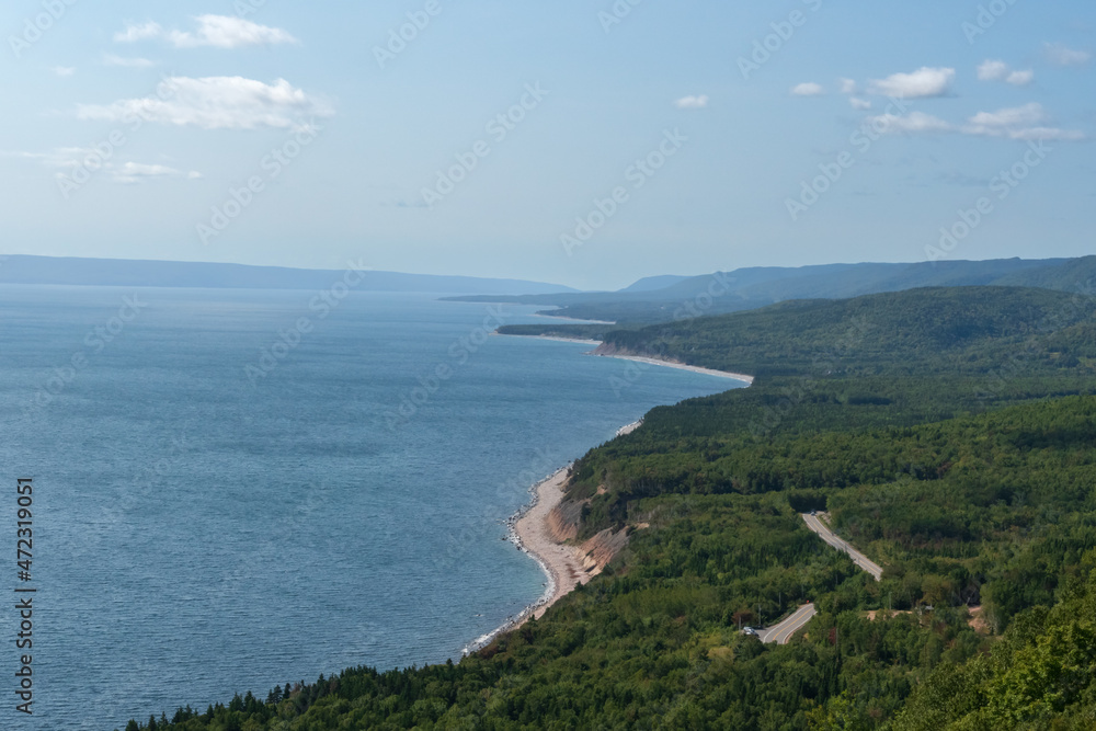 Rocky landscape on the ocean