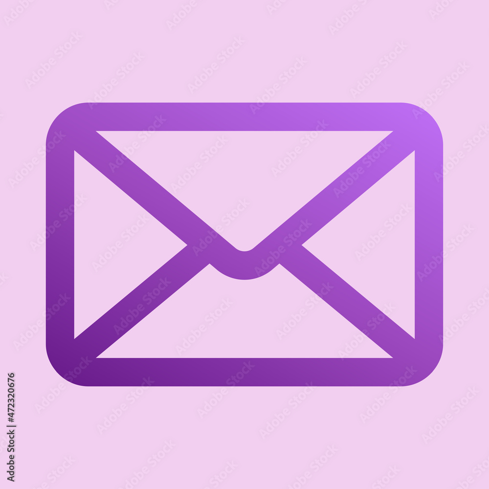 Mail Icon in Line Gradient Style for any Purposes. Perfect for Website, Mobile App, Presentation Mail Icon in Line Gradient Style for any Purposes. Perfect for Website, Mobile App, Presentation