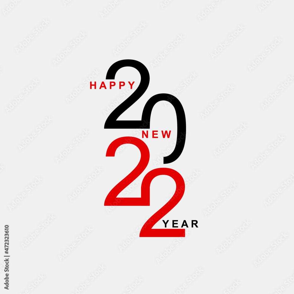 happy new year 2022 text design happy new year 2022 text design