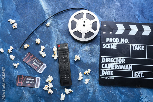 Modern TV remote control, f...