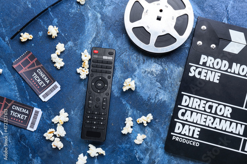Modern TV remote control, f...