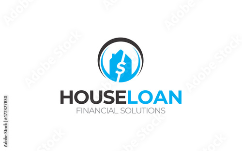 Illustration graphic vector of home loan financial solution logo design template