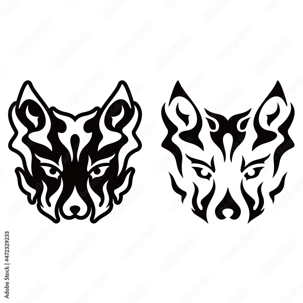 abstract luxury logo fox icon vector abstract luxury logo fox icon vector