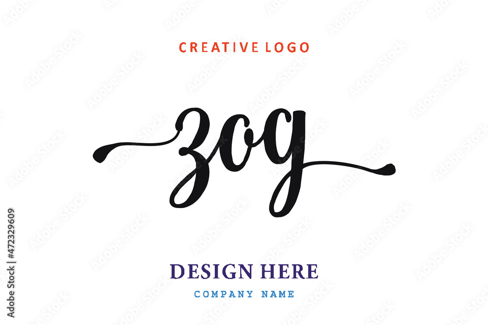 ZOG lettering logo is simple, easy to understand and authoritative ZOG lettering logo is simple, easy to understand and authoritative