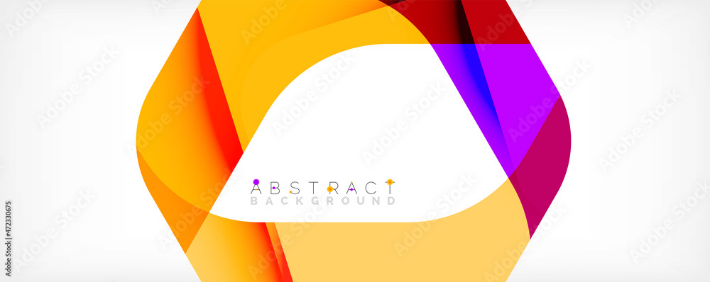 Minimal abstract background - color overlapping shapes on white with shadow lines. Vector Illustration For Wallpaper, Banner, Background, Landing Page Minimal abstract background - color overlapping shapes on white with shadow lines. Vector Illustration For Wallpaper, Banner, Background, Landing Page