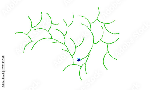 Glycogen molecule photo