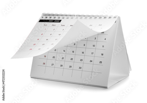 Paper calendar for 2022 yea...