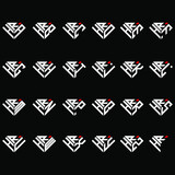 HRA to HRZ letter logo creative design in diamond shape
