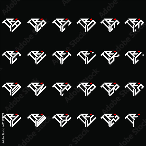 IRA to IRZ letter logo creative design in diamond shape

