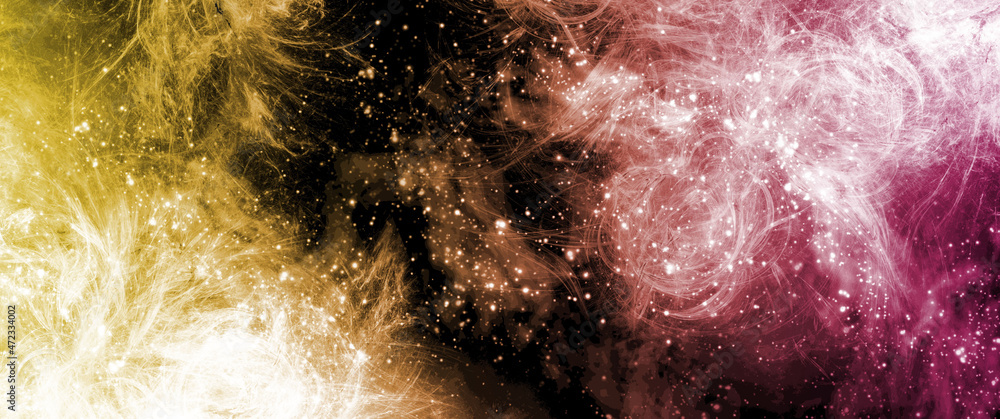 Fototapeta premium abstract space, colorful nebula, stars and sky