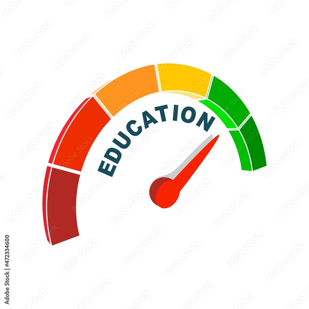 Education measuring device with arrow and scale. Education measuring device with arrow and scale.