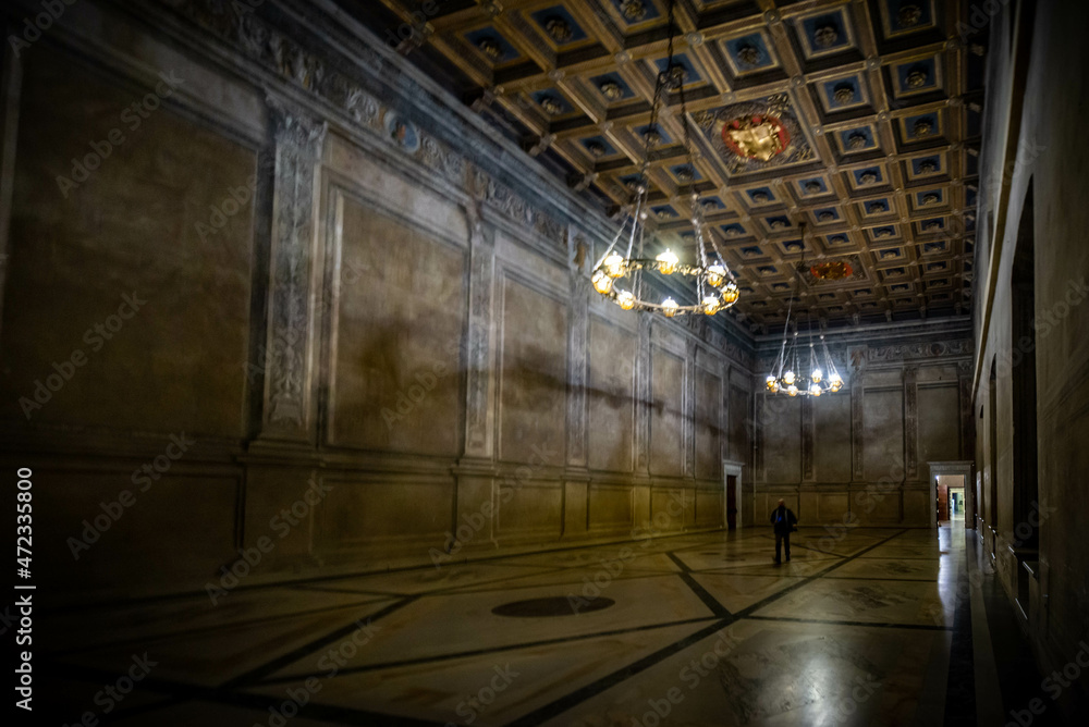 Palacio Venecia  de estilo barroco en Roma Italia