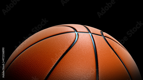 basketball on black © mentalrayman