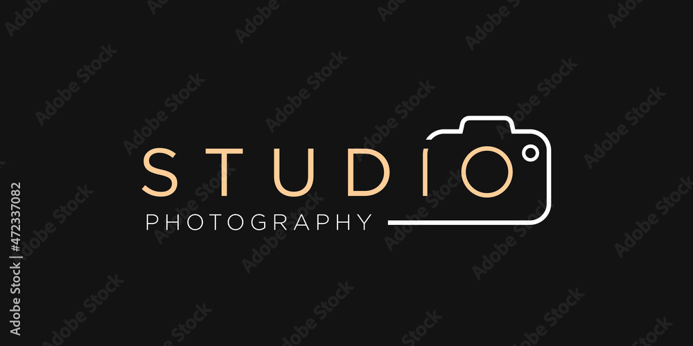 photography studio Logo template, photographer, photo. Company, brand, branding, corporate, identity - obrazy, fototapety, plakaty 