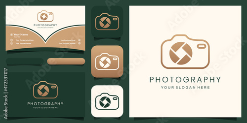 Logo template photography studio, photographer, photo. Company, brand, branding, corporate, identity