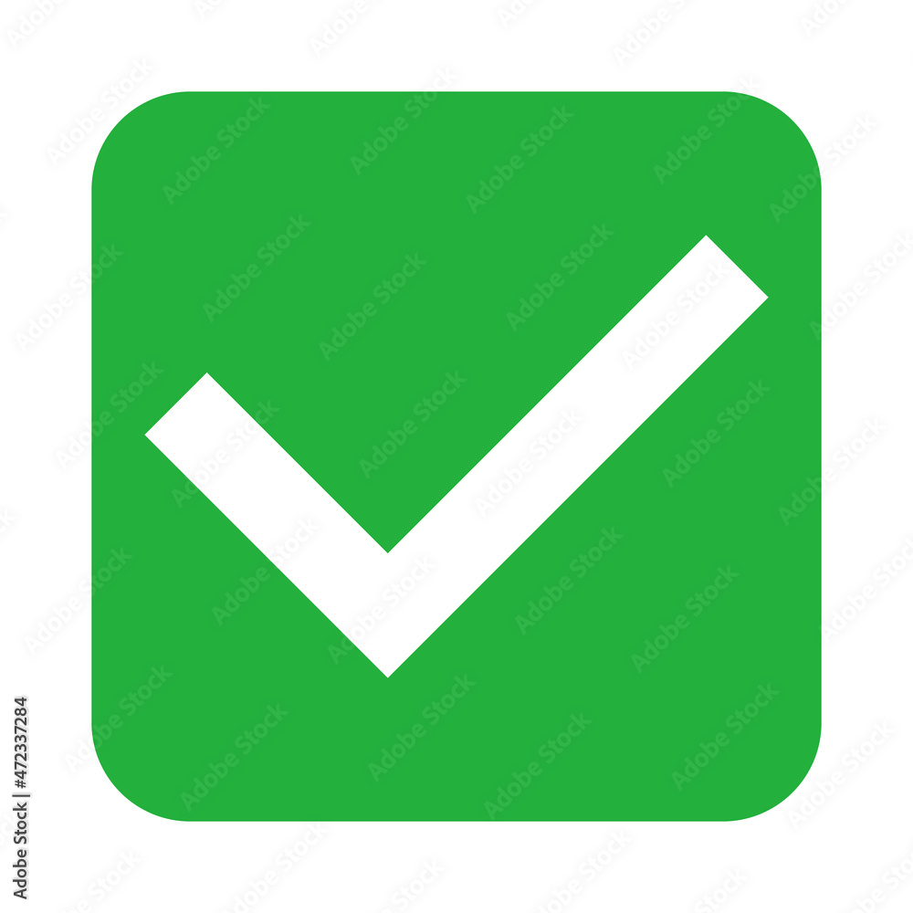 Green check mark icon. Vectors that mean success or acceptance. Green check mark icon. Vectors that mean success or acceptance.