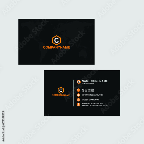 This is a business card template.