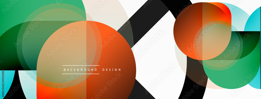 Creative geometric wallpaper. Minimal circle triangle and square line abstract background. Vector illustration for wallpaper banner background or landing page Creative geometric wallpaper. Minimal circle triangle and square line abstract background. Vector illustration for wallpaper banner background or landing page