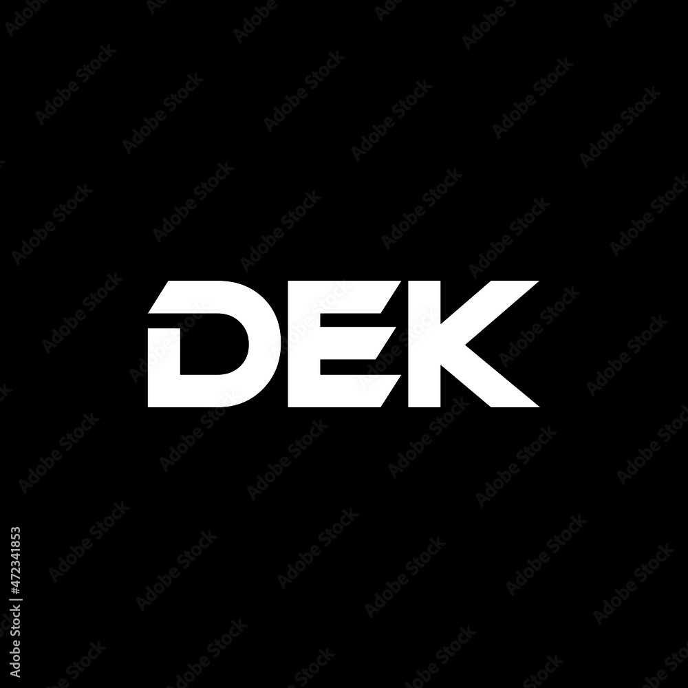 DEK letter logo design with black background in illustrator, vector logo modern alphabet font overlap style. calligraphy designs for logo, Poster, Invitation, etc. DEK letter logo design with black background in illustrator, vector logo modern alphabet font overlap style. calligraphy designs for logo, Poster, Invitation, etc.