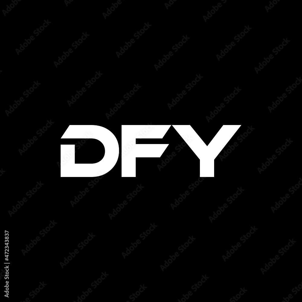 DFY letter logo design with black background in illustrator, vector logo modern alphabet font overlap style. calligraphy designs for logo, Poster, Invitation, etc. DFY letter logo design with black background in illustrator, vector logo modern alphabet font overlap style. calligraphy designs for logo, Poster, Invitation, etc.