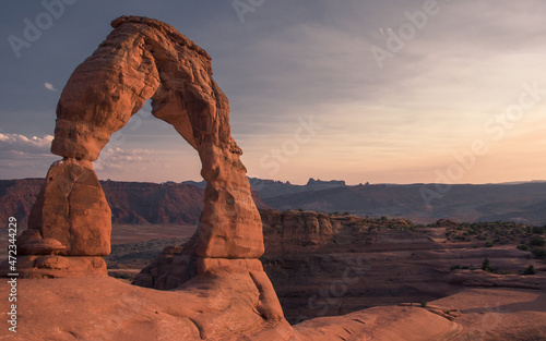 Scenic View of Famous Delicate Arch, Arches National Park, Utah, USA