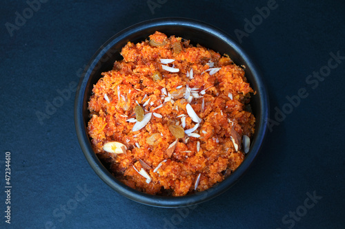 Gajar ka halwa, carrot halwa is a carrot-based sweet dessert pudding from the Indian subcontinent.