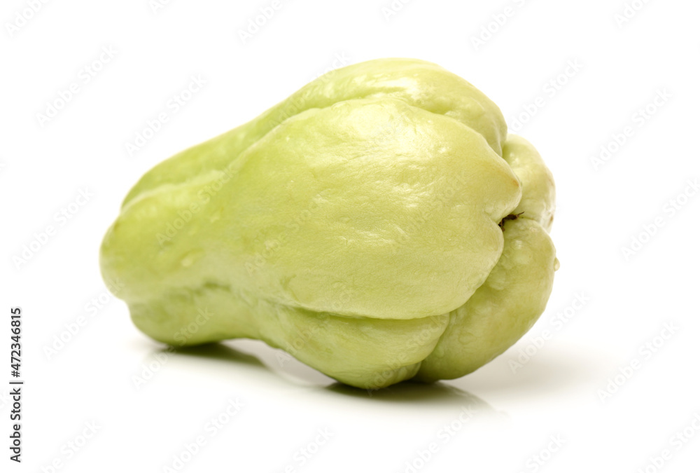 Chayote on white background Chayote on white background