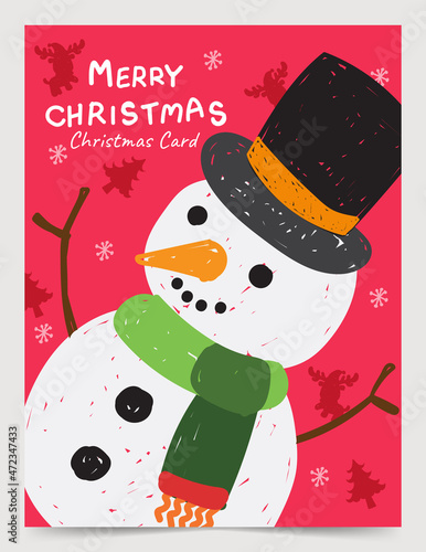 hand drawn christmas card concept illustrator vector design 11