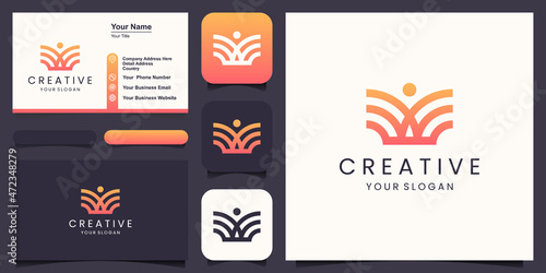 people success business logo design.