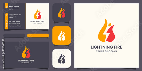 Fire Flame Logo combined with human design vector template droplet shape.