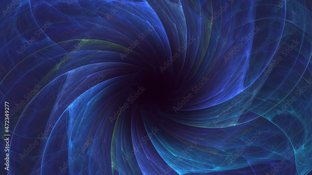3D rendering abstract blue fractal light background 3D rendering abstract blue fractal light background