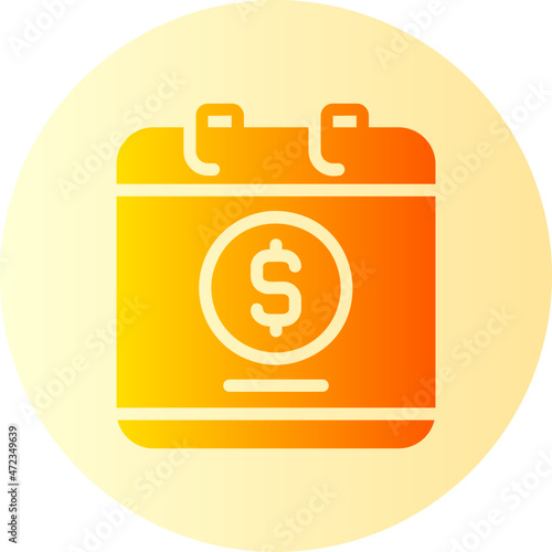 pay day gradient icon